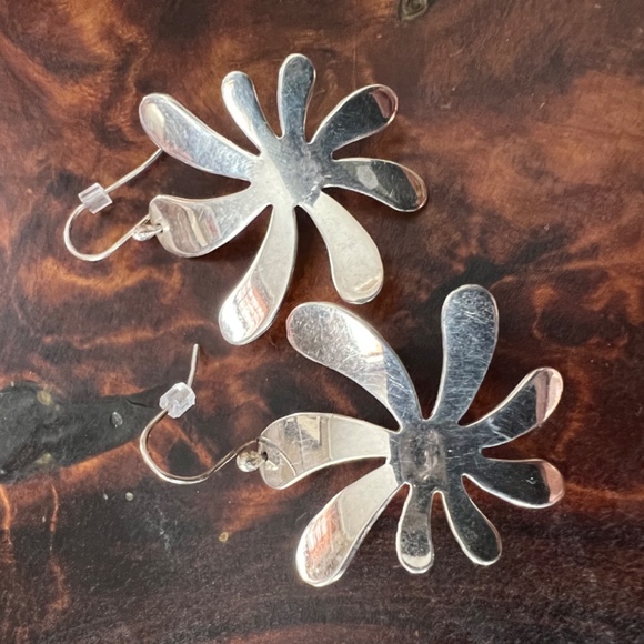 Signed Taxco Sterling Earrings - Picture 6 of 7